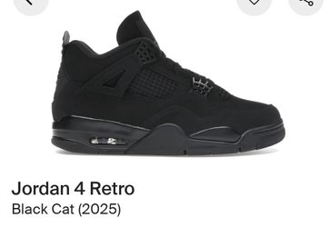 Jordan 4 Black Cat 2025