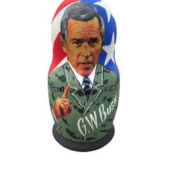 Fenton Hand Painted Wooden Nesting Doll