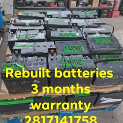 Rebuilt Car Battery's $79.99  With 3 Months Warranty 
