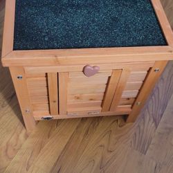 Wood Bunny Rabbit Hutch Or Hideout 
