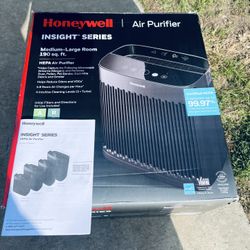 Honeywell Air Purifier, HPA5100B, 190 sq ft, HEPA Filter, Allergen+ Plus, Smoke, Pollen, Dust Reducer