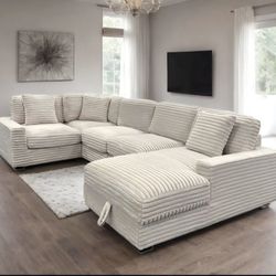 Lindyn Ivory 5-Piece Right-Arm Facing Sectional With Chaise
Ashley Furniture$10 Down Payment And Financing Available