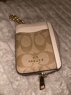 Coach signature Zip card case