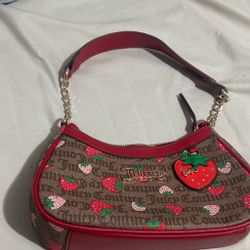 Juicy Couture Strawberry Print Mini Shoulder Bag