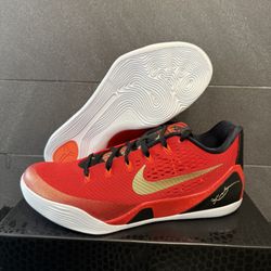 NEW Nike Kobe 9 Low Protro EM China University Red IH1400-600 Men's Size 10.5