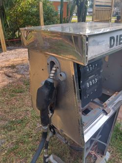 Vintage Antique Diesel Fuel Gas Station Garage Pump