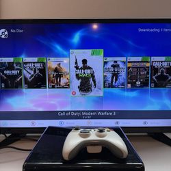 Xbox 360 Slim RGH With Games Included