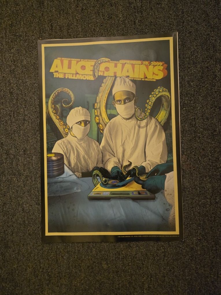 2009 Alice In Chains The Warfield SF 13x19"