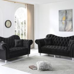 Glamor Style Sofa And Love Seat 