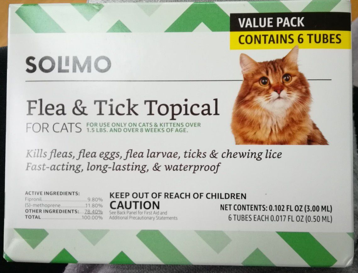 Solimo Flea and Tick Topicak Treatment for Cats