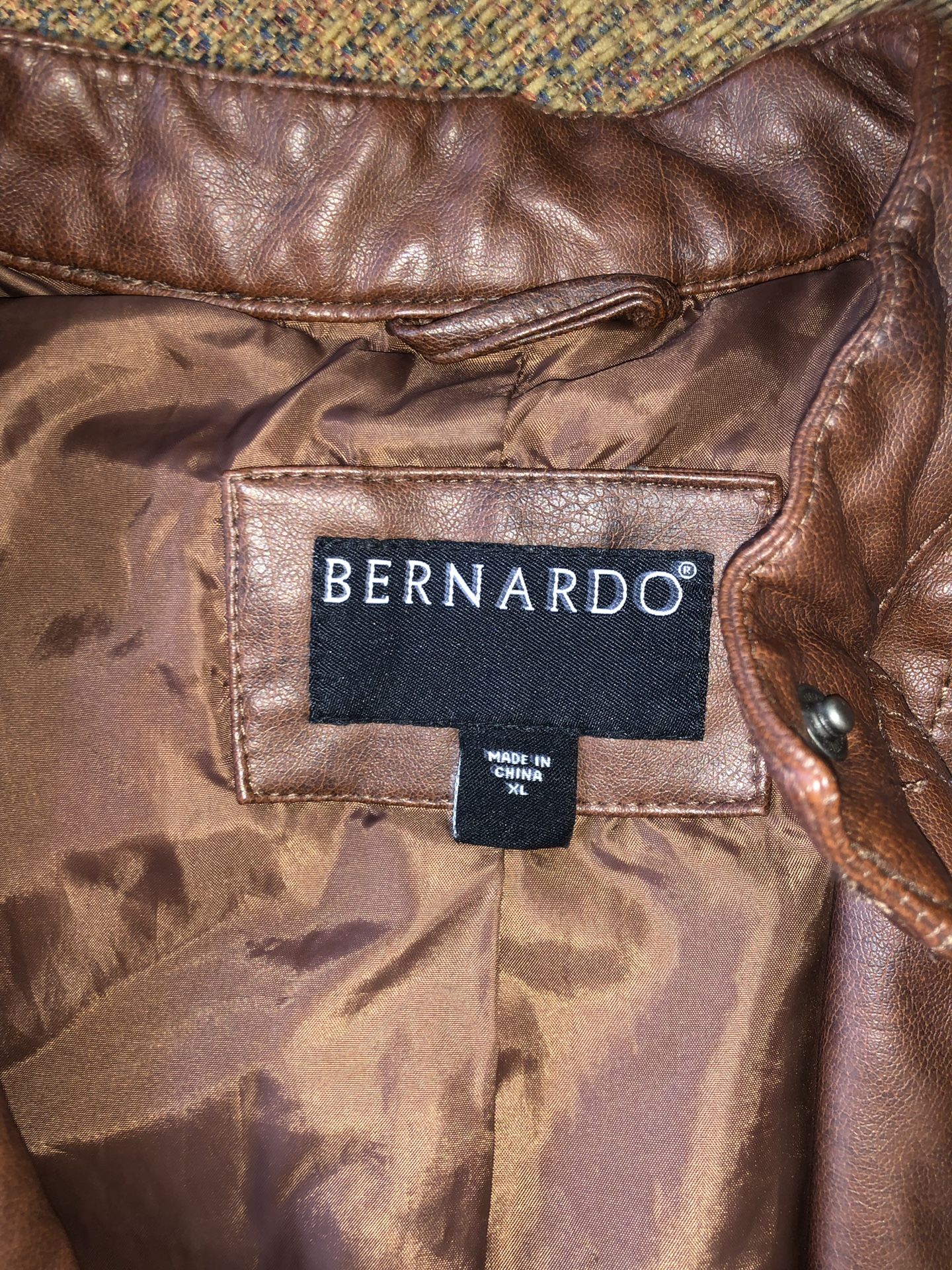 Leather jacket brown