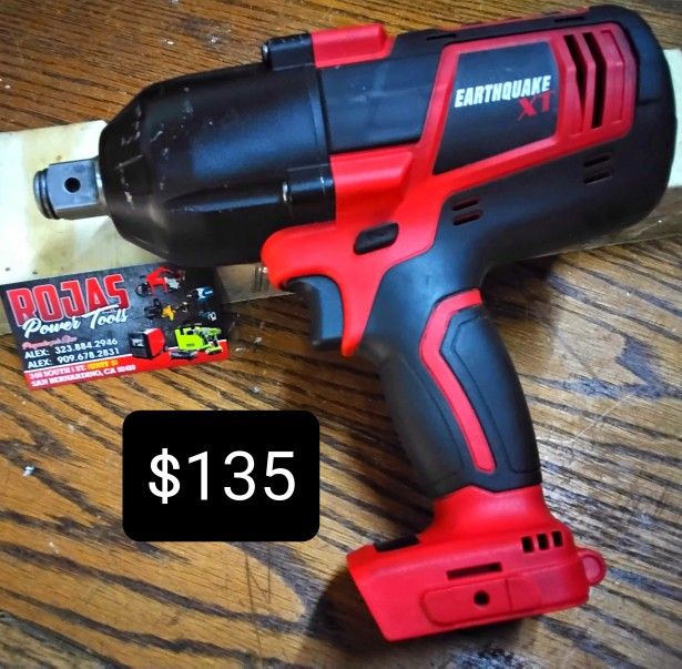 EARTHQUAKE XT 20V 3/4" CORDLESS IMPACT WRENCH MODEL EQ34XT-20V