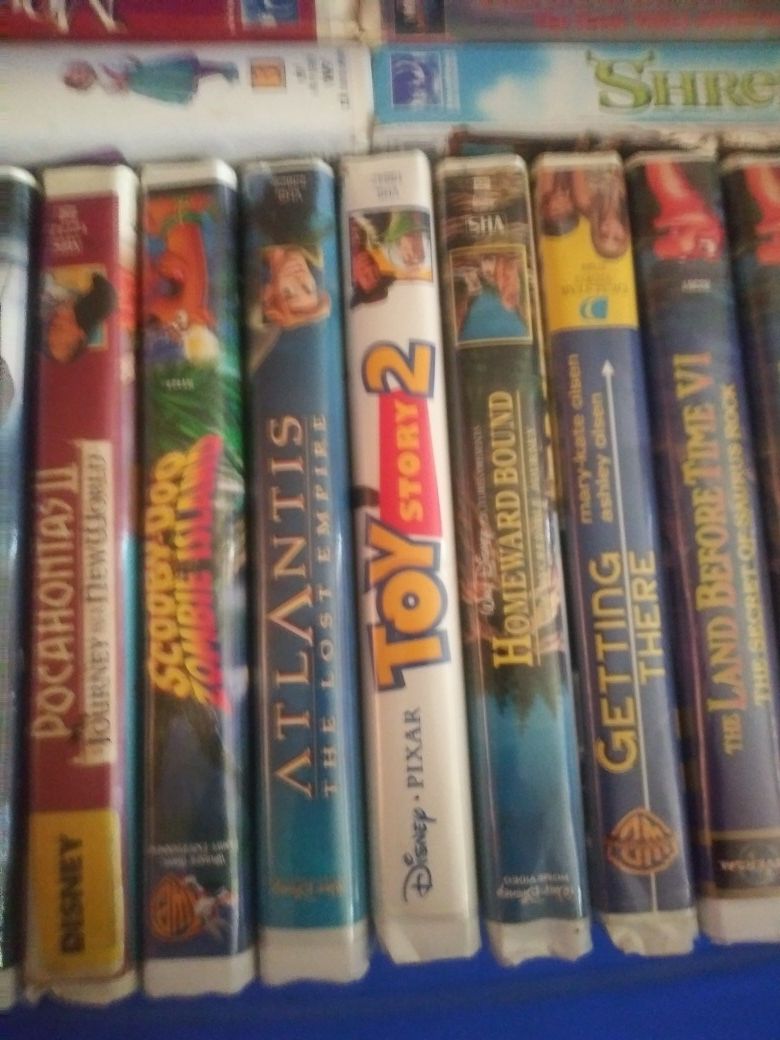 Walt Disney VHS movies thetes a total of 121 movies very rare ones to many to list.