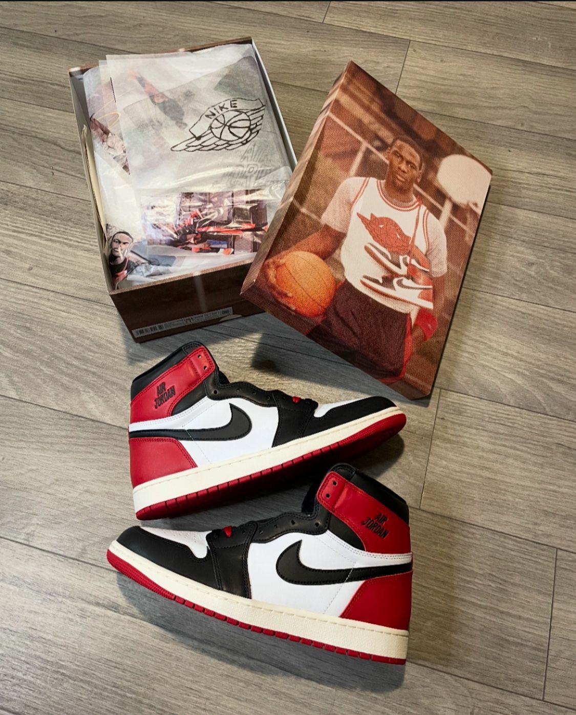 Jordan 1 Retro High OG “Black Toe Reimagined” (M)