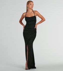 Black Sparkly Windsor Dress