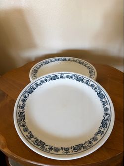 Corning Corelle Old Town Blue Set 8 Dinner Plates