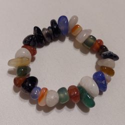 NATURAL MULTICOLOR ENERGY STONES BRACELET 