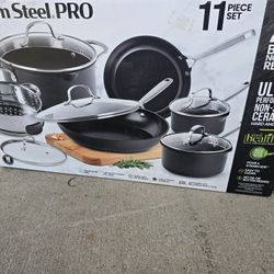 Gotham Steel PRO 11 Piece Cookware Set