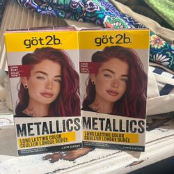 Metallics Permanent Hair Color Dark Ruby New 