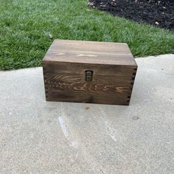 Wooden Wedding Card Box