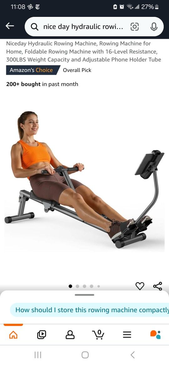 Brand New Rowing Machine Still On Box. Never Opened