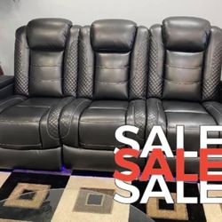 Power Reclining Sofa Available For Immediate Delivery
