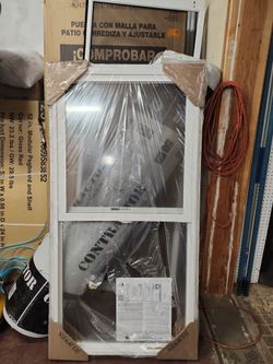 JELD-WEN
V-2500 Series 29.5 in. x 59.5 in. Single Hung Vinyl Low-E White Nail Fin Frame New Construction Tilt-in Window