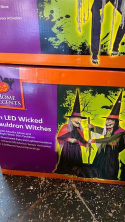 Halloween 6ft wicked Cauldron witches