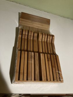 Bamboo Knife Drawer Organizer