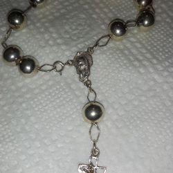 925.Silver. Rosary Bracelet.