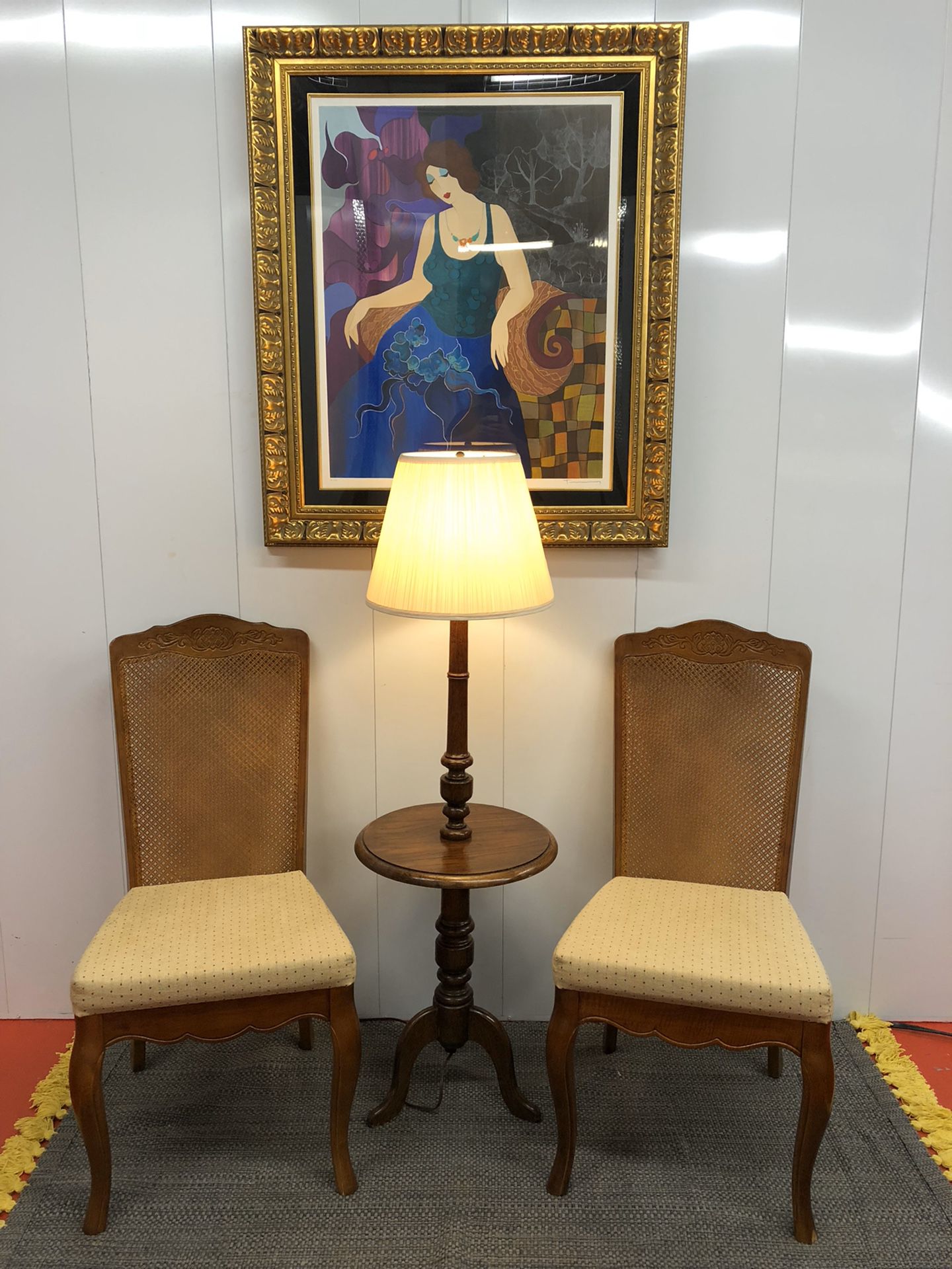 Stunning Pair of Cane High Back Chairs