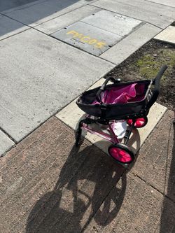 Girls Baby  Doll Stroller