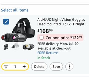 Night vision googles