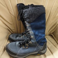 Sz 8-9 Waterproof Shoe Hiking Boots Ahnu Mid Knee High Leather Gortex Merrell Keen REI Oboz Vasque Hoka Altra La Sportiva Shoes Backpacking 