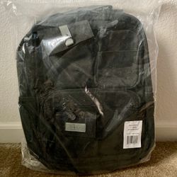 Black Canvas Backpack Laptop