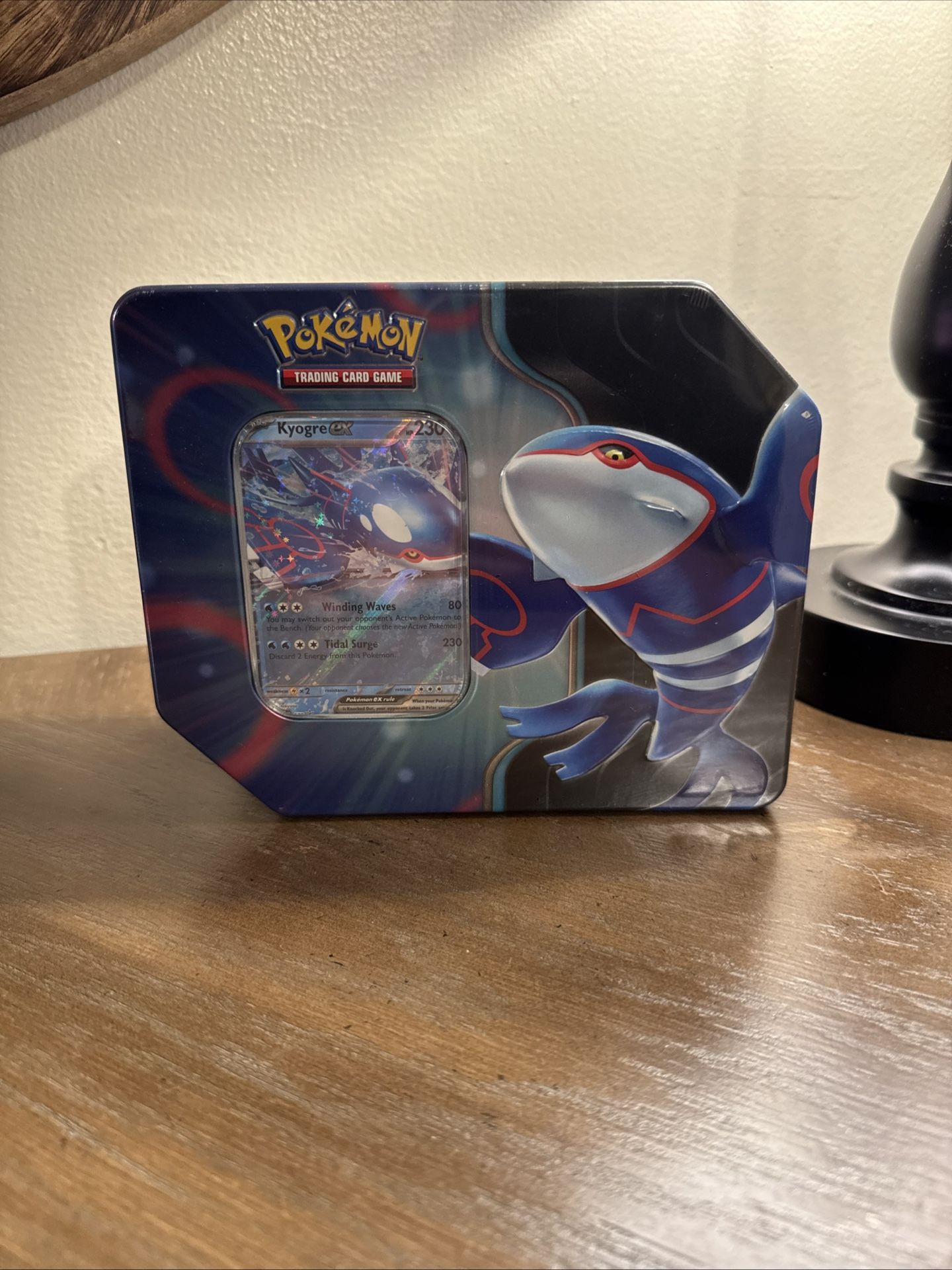 Pokémon TCG Spring 25 Paradox Destinies KyogreEX Tin 5 packs & 1 promo card