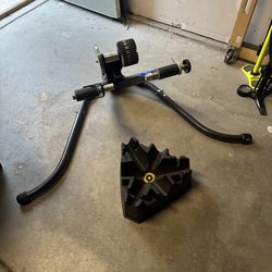 Kinetic Bike Trainer w/ CycleOps Front Wheel Riser