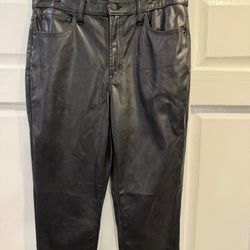 Like New Women’s Faux leather pants, Size 12 GAP Denim High Rise Vintage Slim $18