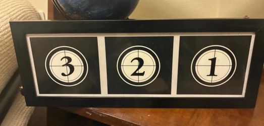 Film Countdown 3-2-1 Framed Wall Art