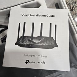 TP-Link Archer AXE75 Tri-Band Wi-Fi 6E Router | AXE5400 | Open Box – Fast Shipping