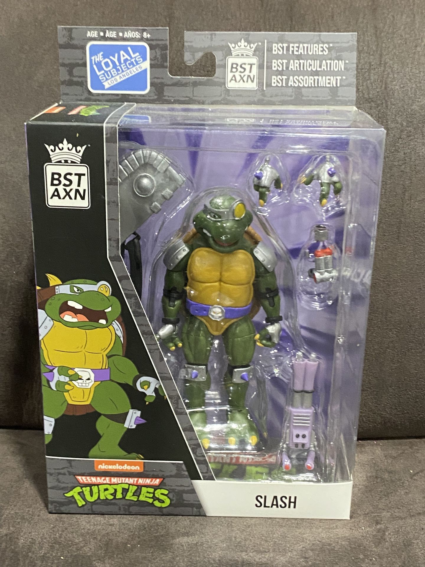 $25- Teenage Mutant Ninja Turtles Tmnt Slash BST AXN Figure