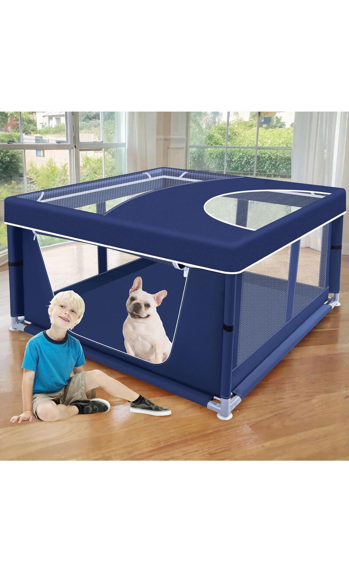 Puppy Dog Playpen Size 42 X 42 X 25.6” Inch Size 