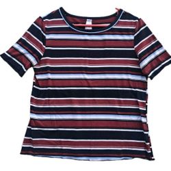 No Boundaries XL Multicolor Striped Top