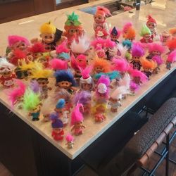 Russ Berrie & Co. - Trolls - Vintage Collection of 67 Figurines - Good Condition - Priced for the Entire Lot