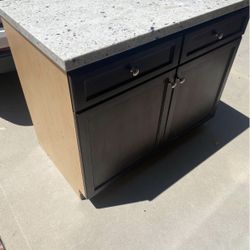 Granite Countertop Island Storage With Drawers 
