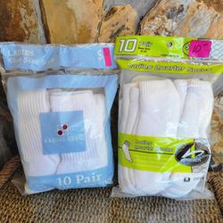 Women's White Soxs Both Crew & Quarter