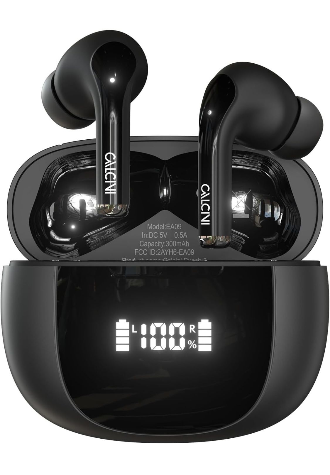 Black Wireless Earbuds 