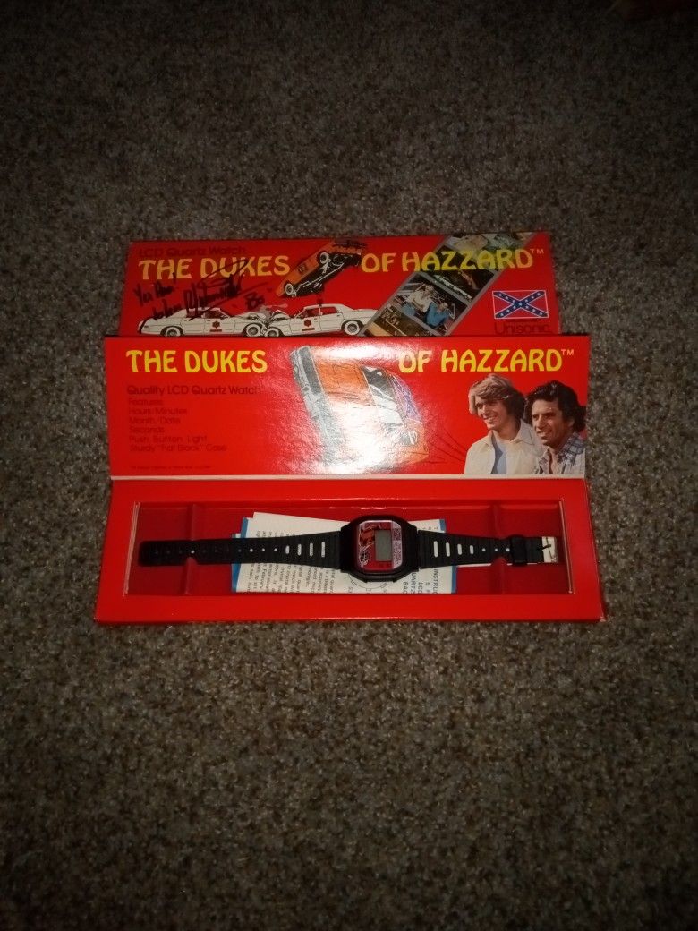 Signed LCD Dukes Of Hazzard Quartz Watch