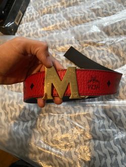Red MCM Claus Reversible Belt
