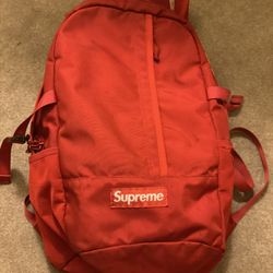 Supreme SS18 Red Backpack 